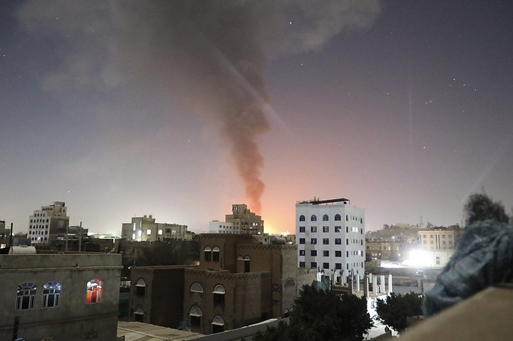 Des frappes ont visé la capitale yéménite Sanaa (archives). © KEYSTONE/AP/OSAMAH ABDULRAHMAN