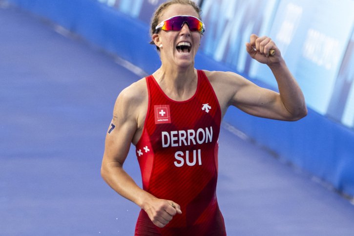 La joie de Julie Derron © KEYSTONE/ANTHONY ANEX