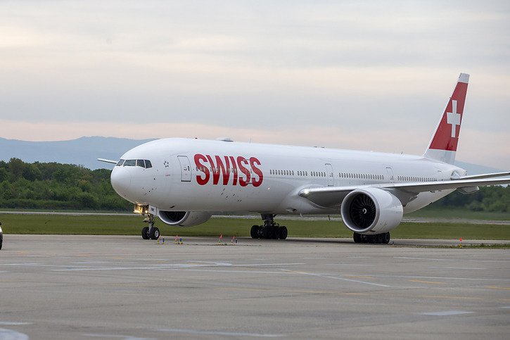 Un avion de type Boeing 777 de Swiss est resté bloqué dans une prairie samedi à Astana. (photo d'archives) © KEYSTONE/SALVATORE DI NOLFI